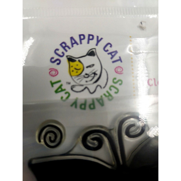 Scrappy Cat Butterfly Creativity Clear Acrylic Cling Stamp Set #460 2005 - Picture 6 of 8